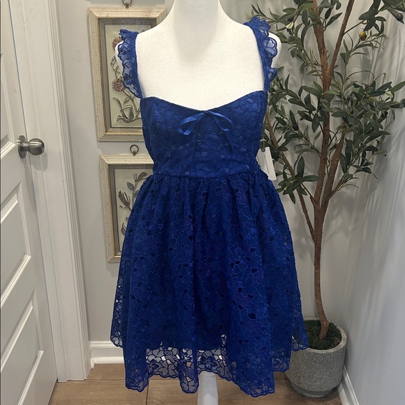 Anthropologie Dresses & Skirts - NWT Anthropologie Blue Lace Sleeveless Dress